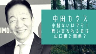 中田カウス小指ない山口組